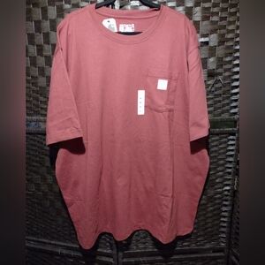 Carhartt Men's 2XL Loose Fit Heavyweight Short-Sleeve Pocket T-Shirt Salmon